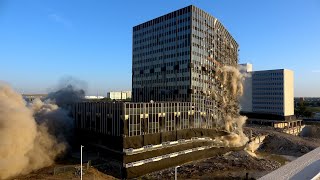 IMPLOSION  Paul M Bass Administrative Complex  4K VIDEO [upl. by Notlef]