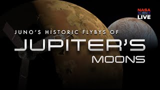 NASA Science Live Juno Spacecraft Makes Historic Flybys of Jupiter’s Moons [upl. by Anemix]