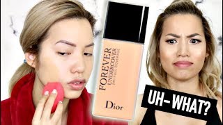 BRAND NEW  DIOR FOREVER UNDERCOVER 24HR FOUNDATION  WEAR TEST [upl. by Aila]