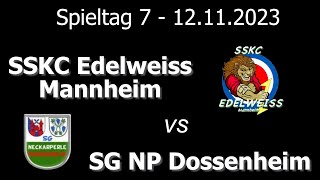 Kegeln  2324  Verbandsliga Männer  Spieltag 7  SSKC Edelweiss vs SG NP Dossenheim [upl. by Selrahc]