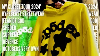 My Ultimate Closet Tour Streetwear — Sp5der  Fear Of God  Supreme  Revenge  OffWhite [upl. by Hector]