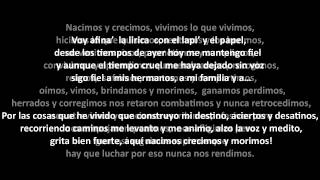 Canserbero y sus hermanos  La hermandad Lyrics [upl. by Yztim]