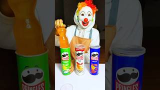 Clown Wants Pringles 👻😱⁉️shorts funny comedy ytshorts tiktok viral food [upl. by Atteiluj]