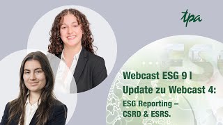 ESG Webcast Folge 9  ESG Reporting CSRD amp ESRS Update Folge 4 [upl. by Hum]