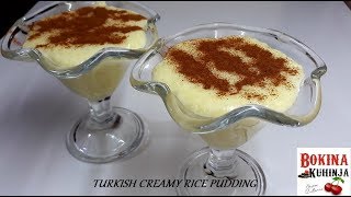 SUTLIJAŠ NA TURSKI NAČIN TURKISH CREAMY RICE PUDDING [upl. by Luke]