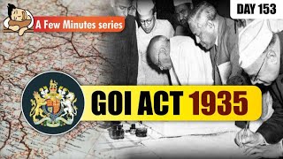 GOI Act 1935 II A Few Minutes Series II Jan 20 2023 [upl. by Allemrac]