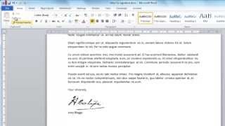 How to Create Digital Signature in Word [upl. by Odnumyer]