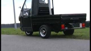 Piaggio Ape 50 downhill drive 2 [upl. by Artimed793]