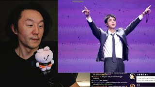 DJ REACTION to KPOP  BTS JIN WEVERSE LIVE FESTA FREEHUG EVENT AFTERPARTY [upl. by Enamrahc]