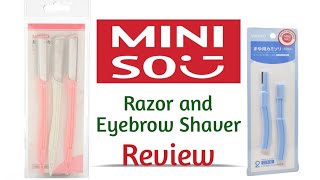 Miniso Razor amp Eyebrow Shaver ReviewTips to Use Tinkle Razor amp Eyebrow ShaverIs it good or not [upl. by Lledniuq844]