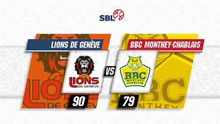 Lions de Genève vs BBC MontheyChablais  Game Highlights [upl. by Ellenaej924]