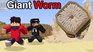 If You See The GIANT WORM DWELLER Run Away FAST in Minecraft [upl. by Cletus844]