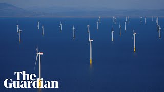 Drone footage shows worlds largest offshore windfarm [upl. by Adall]