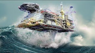 Incredible Offshore Oil Rig Installation Process  Life Inside Giant Offshore Rigs [upl. by Kcirdderf113]