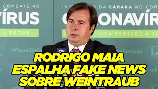 Maia espalha fake news contra Abraham Weintraub [upl. by Atnahsa493]