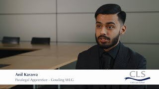 Anil Kararra Paralegal Apprentice Corporate Department Gowling WLG [upl. by Va]