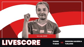 🔴LIVE Score Singapore Open 2022 ZHANG Yi Man CHN Vs Gregoria Mariska TUNJUNG [upl. by Stasny345]