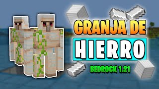 📌 Las 3 MEJORES Granja de HIERRO Minecraft Bedrock 121 [upl. by Bezanson]