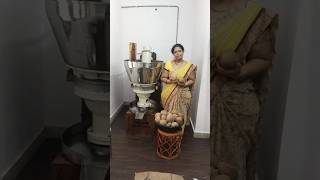 Cold pressed coconut oil processing coconutoil healthy foodshorts [upl. by Laehcym]