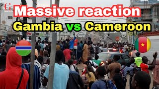 mad reaction at Westfield Gambia vs Cameroon 2  3 Afcon 2023 [upl. by Anitserp]