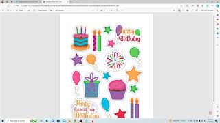 Printable Stickers for Birthday [upl. by Rammaj732]