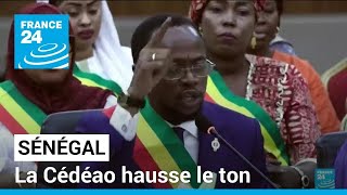 Sénégal  la Cédéao hausse le ton et appelle à rétablir le calendrier électoral • FRANCE 24 [upl. by Adnam]