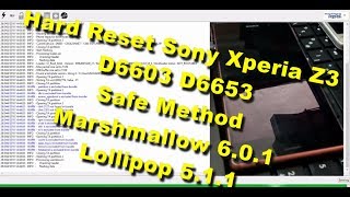 Hard Reset Sony Xperia Z3 D6603 D6653 Safe Method [upl. by Ezitram]