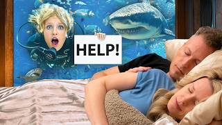 We stayed in an UNDERWATER HOTEL with SHARKS [upl. by Anirt]