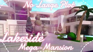 Bloxburg  No Large Plot Blush Lakeside Family Mansion [upl. by Adnomal755]