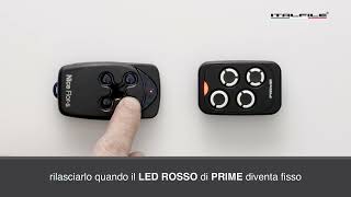 Programmazione Telecomando NICE Rolling Code FLO2RE INTI etc su Prime TOP [upl. by Cave123]