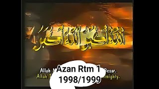 Azan Maghrib Tv1 19981999 Penuh [upl. by Lucias580]