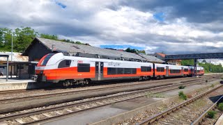 Bahnhof Seekirchen am Wallersee mit SBahnen Desiros Railjets Westbahn [upl. by Sharos]