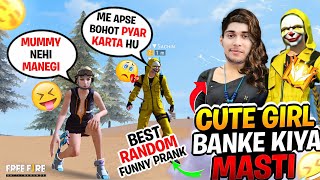 Best funny video🤣LADKI ka VOICE nikal ke Random YELLOW CRIMINAL ko banaya Ullu  Garena Freefiremax [upl. by Niwroc]