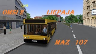 Тест Драйв и обзор автобуса МАЗ 107 OMSI 2 Liepaja MAP [upl. by Draneb]