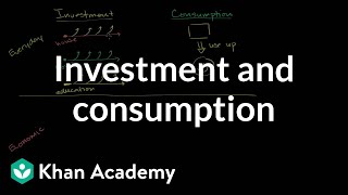 Investment and consumption  GDP Measuring national income  Macroeconomics  Khan Academy [upl. by Llennahc]