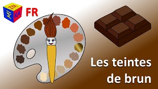 Apprendre les couleurs avec un pinceau magique les teintes de marron Dessin animé en français [upl. by Attenoj698]