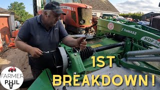 WHAT WENT WRONG   SAMASZ MOWERS 1ST BREAKDOWN [upl. by Ayek]