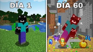 Sobreviví los 60 días MAS DIFICILES de MINECRAFT [upl. by Buerger]