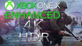 Xbox One X and COD WW2  COD WW2 Xbox One X Enhanced [upl. by Mcgill]