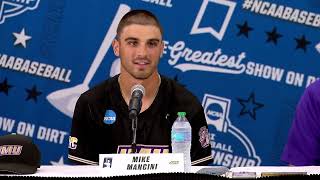 JMU Baseball 202324  June 2 Postgame Press Conference vs NC State  Raleigh Regional Final [upl. by Leva761]