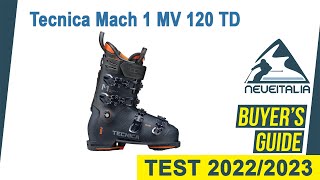 Tecnica Mach 1 mv 120 TD  NeveItalia SkiTest 20222023 [upl. by Dihsar283]