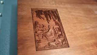 3D UV Laser Machine for Wood Relief [upl. by Notlew]