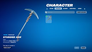 Studded Axe pickaxe  Gameplay Fortnite  No delay [upl. by Gerstein]