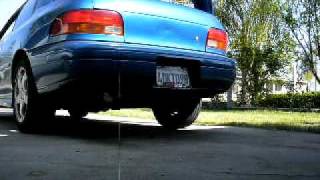 Subaru 25rs  Greddy Evo2 exhaust [upl. by Chemush]