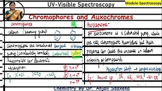 Chromophore and Auxochrome Uv spectroscopy Chromophore and Auxochrome in UV spectroscopy [upl. by Cohbert426]