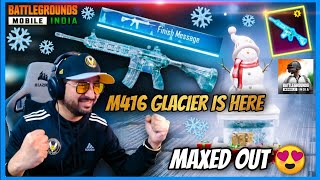 CLASSIFIED YT GETS M416 GLACIER FINALLY  MAXED OUT TO LEVEL 7  M416 GLACIER CRATE OPENING  BGMI [upl. by Mauchi]