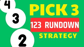 Pick 3 Georgia  123 Rundown Strategy [upl. by Natty]