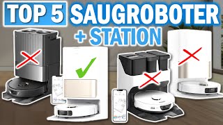 Top 5 SAUGROBOTER mit STATION 2024  Die 5 Besten Saugroboter mit Station im Vergleich [upl. by Nedroj157]