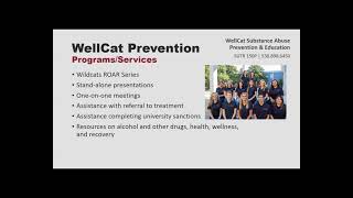 Student Life and Leadership  WellCat Prevention Training [upl. by Hudgens]