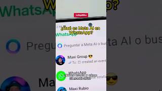 ¿Qué es META AI en WhatsApp shorts [upl. by Lednyc304]